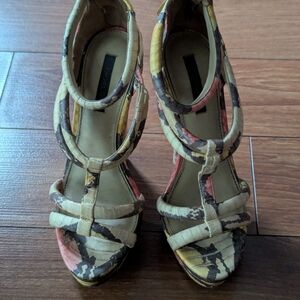 Rachel Zoe Multicolor Strappy Heels